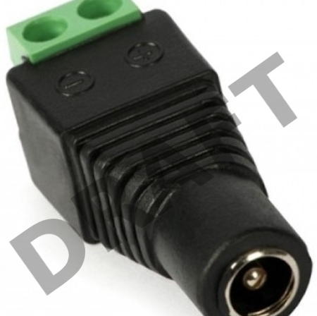 Adapter-HM  Разъём DC гнездо питания с клеммной колодкой, под винт