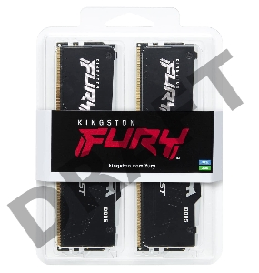 Модуль памяти Kingston 16GB 6000MT/s DDR5 CL40 DIMM (Kit of 2) FURY Beast RGB