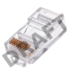 Коннектор Gembird  коннектор RJ45  8P8C  (100 шт. в уп) без вставки
