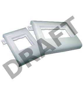 Пластиковый суппорт 45Х90, безвинтовой на защелках, в короб 100 мм