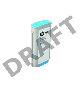 Картридж HP 728 с голубыми чернилами для принтеров Designjet, 130 мл
