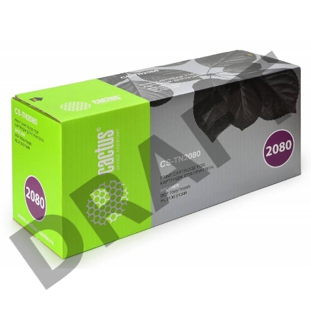 Тонер-картридж Cactus CS-TN2080 для Brother HL-2130R/DCP-7055R, 700 стр.