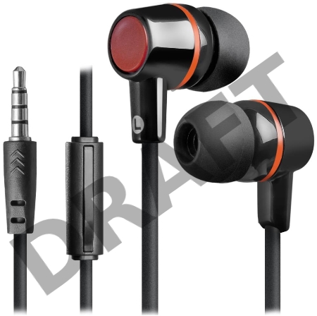 Наушники DEFENDER Pulse 428 черный, вставки 63428