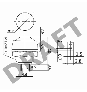 Выключатель-кнопка  250V 1А (2с) OFF-(ON)  Б/Фикс  синяя  Micro  REXANT