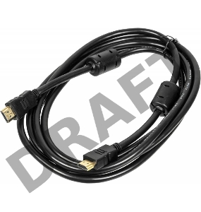 Кабель аудио-видео Ningbo HDMI (m)/HDMI (m) 3м. феррит.кольца Позолоченные контакты черный (HDMI-3M-MG(VER1.4))