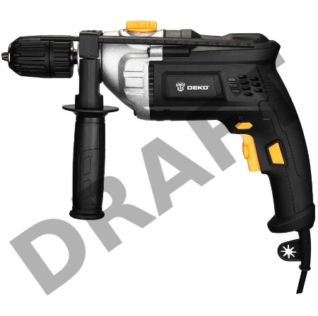 Дрель ударная Deko DKID1200W 1200Вт патрон:быстрозажимной реверс (кейс в комплекте) (063-4327)