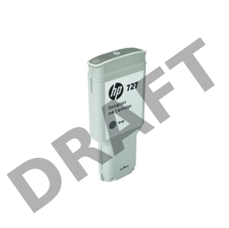 Картридж HP 727 с чернилами фотографического черного цвета для принтеров Designjet, 300 мл