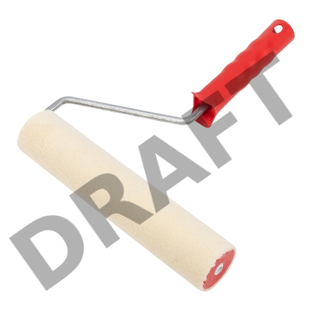 Валик велюр, ворс 5 мм, ширина ролика 240 мм, Ø 42 мм, бюгель 8 мм серия «Мастер» REXANT