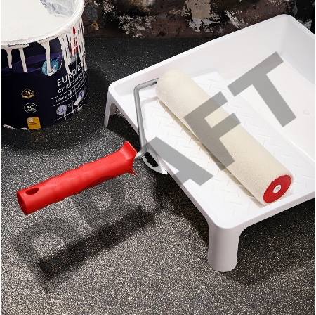 Валик велюр, ворс 5 мм, ширина ролика 240 мм, Ø 42 мм, бюгель 8 мм серия «Мастер» REXANT