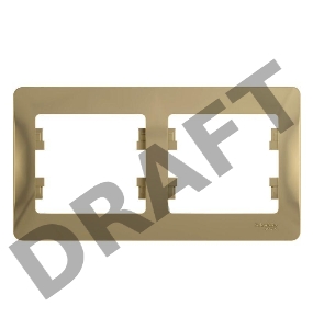 Рамка 2-м Glossa горизонт. титан SchE GSL000402