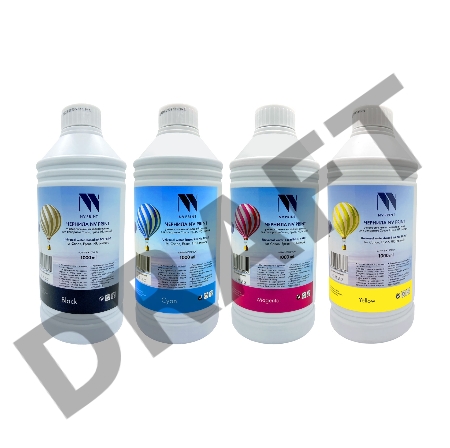 Чернила NV PRINT универсальные на водной основе, комплект 4 цвета по 1000 мл