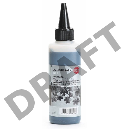 Чернила Cactus CS-I-PGI520BK черный (100мл) CANON PIXMA MP540/MP550/MP620/MP630/MP640