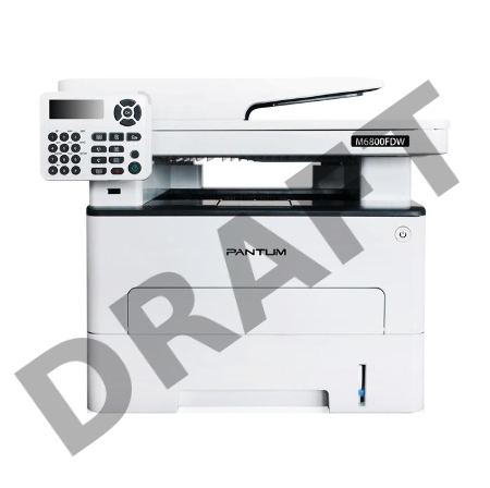 МФУ Pantum M6800FDW, лазерный принтер/сканер/копир/факс, (A4., ADF, 30 стр/мин, 1200×1200 dpi, дуплекс, 256Мб RAM, лоток 250 стр, USB/LAN/WiFi)