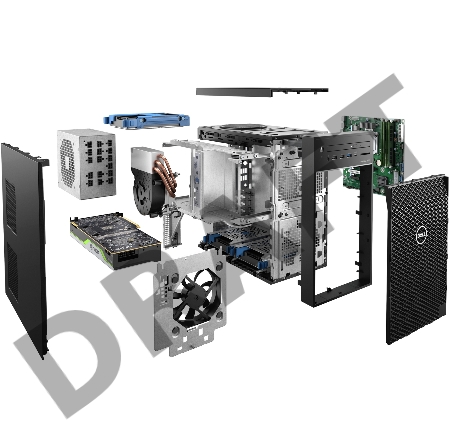 Персональный компьютер/ DELL PRECISION T3650 MT/Core i7-10700/16GB/256GB SSD/1TB HDD/NVIDIA T1000 4GB(4mini DP) /KEYB RUS+mice/Linux/1Y  (ОС:NO; Keyb:RUS, Powercord EU)