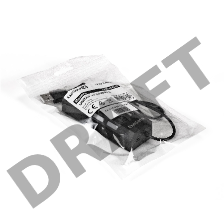 USB-Хаб (концентратор) ExeGate EX293977RUS DUB-42SW (кабель-адаптер USB2.0 --> 4xUSB2.0, кнопки включения/отключения для каждого порта, Plug&Play, черный)