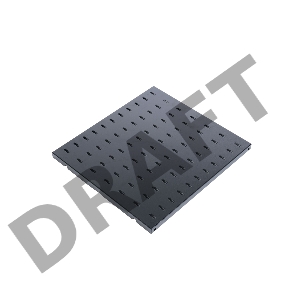 Полка перфорированная, глубина 620 мм, цвет черный (СВ-62-9005)