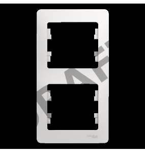 Рамка 2-м Glossa верт. бел. SchE GSL000106