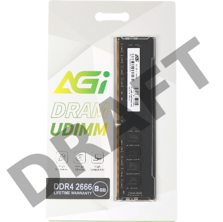 Память DDR4 8Gb 2666MHz AGi AGI266608UD138 UD138 RTL PC4-25600 DIMM 288-pin Ret