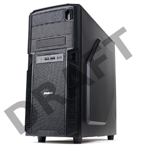 Корпус Zalman ZM-Z1 черный w/o PSU ATX 2xUSB2.0 1xUSB3.0 audio bott PSU