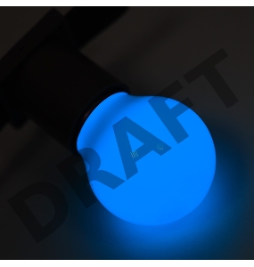 Лампа светодиодная d-45 3LED 1Вт шар E27 25лм 220В син. Neon-Night 405-113