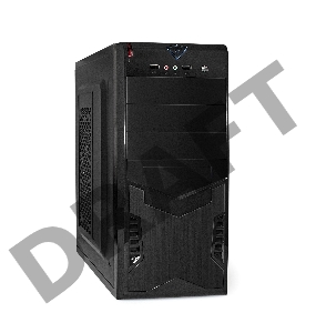 Корпус Exegate EX261449RUS Miditower CP-601 Black, ATX, <CP400W, 80mm>, 2*USB, Audio
