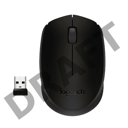 Мышка LOGITECH USB OPTICAL WRL M171 BLACK