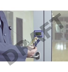 Держатель для бейджа Durable 8012-19 54х85мм 80см горизонтально-вертикальный прозрачный (упак.:10шт)