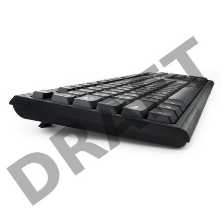 Клавиатура Гарнизон GK-120, USB, черный, поверхность- карбон