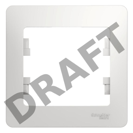 Рамка 1-м Glossa бел. SchE GSL000101