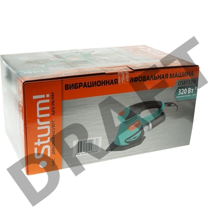 Шлифмашина Sturm! OS8132M Вибрационная, 320 Вт, 10000об/мин, 90х187/125/110x208 мм, Sturm