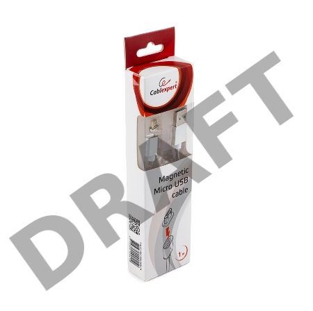 Кабель Cablexpert  магнитный USB 2.0 CC-USB2-AMmUMM-1M, AM/ microBM 5P, 1м, алюминиевые разъемы, коробка