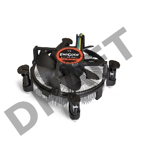 Кулер ExeGate EЕ97378-PWM, Al + Copper, S1150/1151/1155/1156, TDP 95W, Hydro bearing, 4pin, 23.5db, BOX