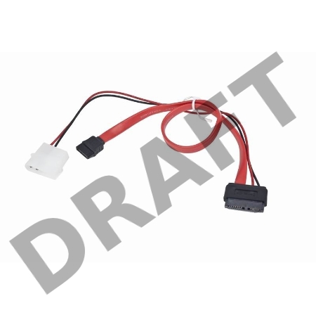 Кабель Gembird/Cablexpert Кабель Combo miniSATA , molex+SATA/miniSATA, 6pin+7pin, (длина инт-50см, пит-30см) (CC-SATA-C3)