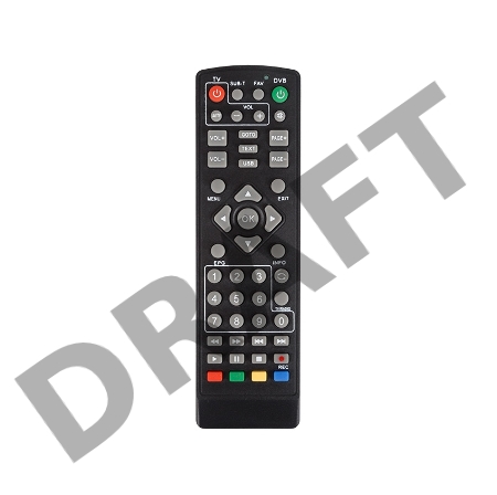 Пульт универсальный для DVB-T2 с функцией управления телевизором (RX-DVB-014) REXANT