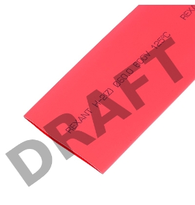 Термоусадочная трубка 60,0/30,0 мм, красная, упаковка 10 шт. по 1 м | 25-0064 | REXANT