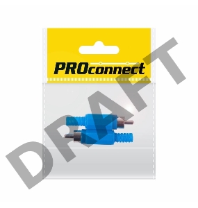 Разъём аудио, RCA пайка, синий, (2шт.) (пакет)  PROconnect