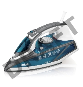 Утюг BBK ISE-2402 синий Мощность 2400 Вт, паровой удар, вертикальное отпаривание, плавные регулировки подачи пара и температуры, керамическое покрытие подошвы, Anti-calcium, Self-Cleaning, противокапельная система, автоматиское отключение.