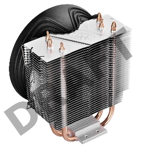 Кулер DEEPCOOL GAMMAXX300B LGA1366/1156/55/51/50/775/FM2/+/FM1/AM3/+/AM2/+/AM4 (24шт/кор, TDP 130Вт, PWM, Blue Led, 3 тепл. трубки прямого контакта,120мм вент-р,17.8~21dB(A)) RET