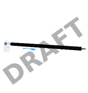 Вал переноса заряда (коротрон) HP LJ 5200/M5025/M5035 (RM1-2485/Q7829-67928) OEM