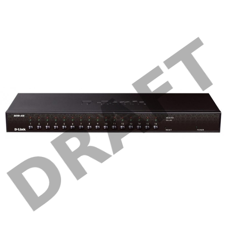 Переключатель D-Link KVM-450 16-портовый переключатель KVM с портами PS2/USB 