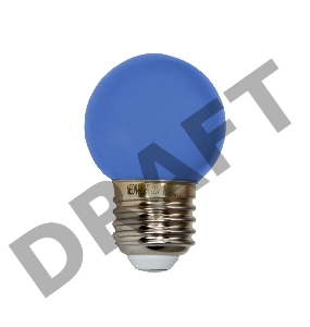 Лампа светодиодная d-45 3LED 1Вт шар E27 25лм 220В син. Neon-Night 405-113