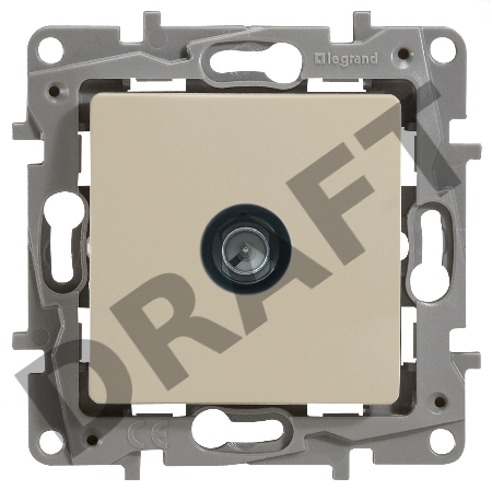 Розетка TV оконечная, Сл.кость ETIKA 