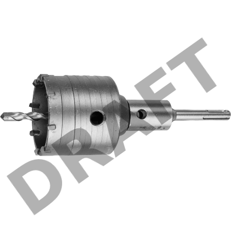 Коронка твердосплавная ЗУБР МАСТЕР 2918-68_z01 буровая коническая SDS-Plus хвостовик в сборе 68мм Коронка твердосплавная ЗУБР МАСТЕР 2918-68_z01 буровая коническая SDS-Plus хвостовик в сборе 68мм