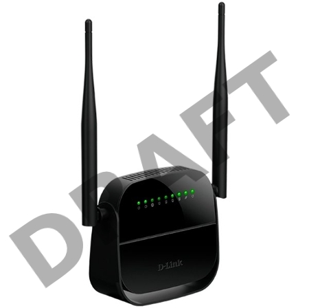 Беспроводной маршрутизатор D-Link DSL-2750U/R1A N300 ADSL2+ с поддержкой Ethernet WAN