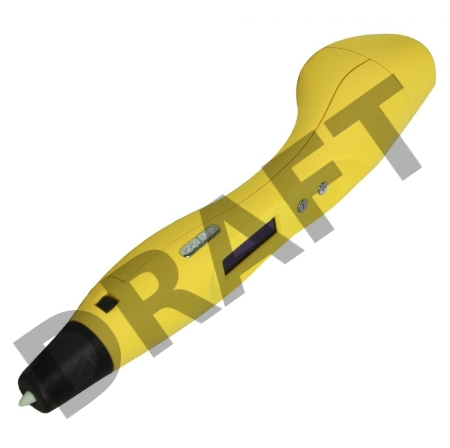 Ручка 3D Cactus CS-3D-PEN-E-YL PLA ABS LCD желтый