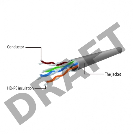 Патч-корд UTP Cablexpert PP6U-2M кат.6, 2м, литой, многожильный (серый)
