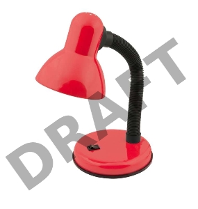 Светильник TLI-201 Red. E27 настольный красн. Uniel 00453