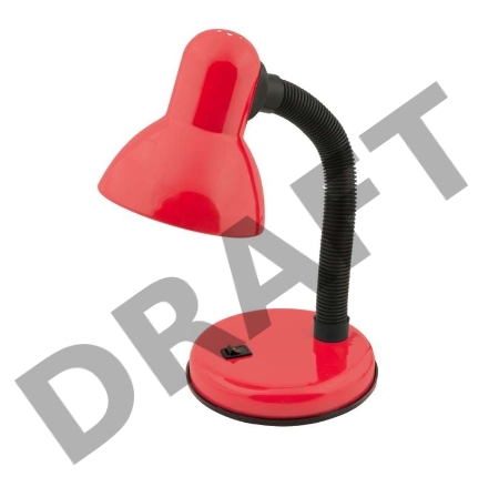 Светильник TLI-201 Red. E27 настольный красн. Uniel 00453