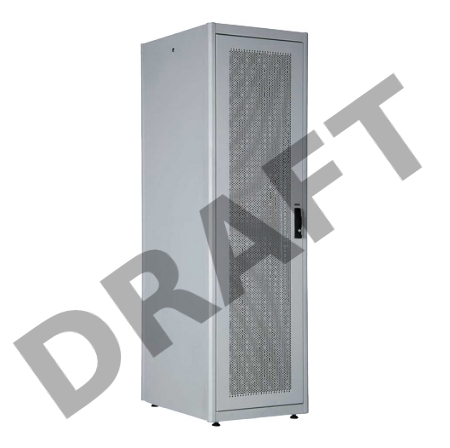 Шкаф серверный Lande DYNAmic Basic (LN-DB42U6080-LG-CKAA-F) напольный 42U 600x800мм пер.дв.перфор. задн.дв.стал.лист направл.под закл.гайки 600кг серый IP20 сталь