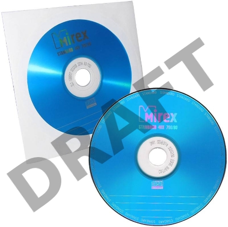 Диск CD-R Mirex 700 Mb, 48х, Standart, Бум. конверт (1), (1/600)